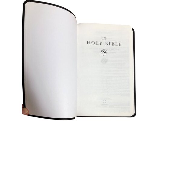 English Standard Version Value Thinline Bible Faux Leather Black Trutone Crosswa - Picture 10 of 16